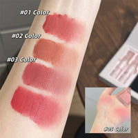 6-Piece Velvet Matte Lipstick and Blush Makeup Gift Set