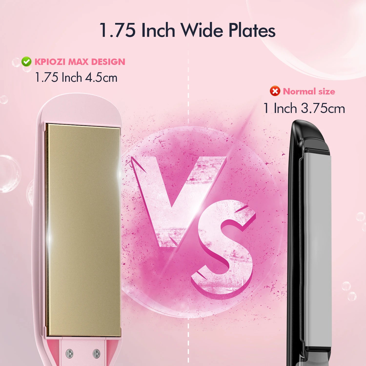 Professional Titanium Hair Straightener with Digital Display - 4