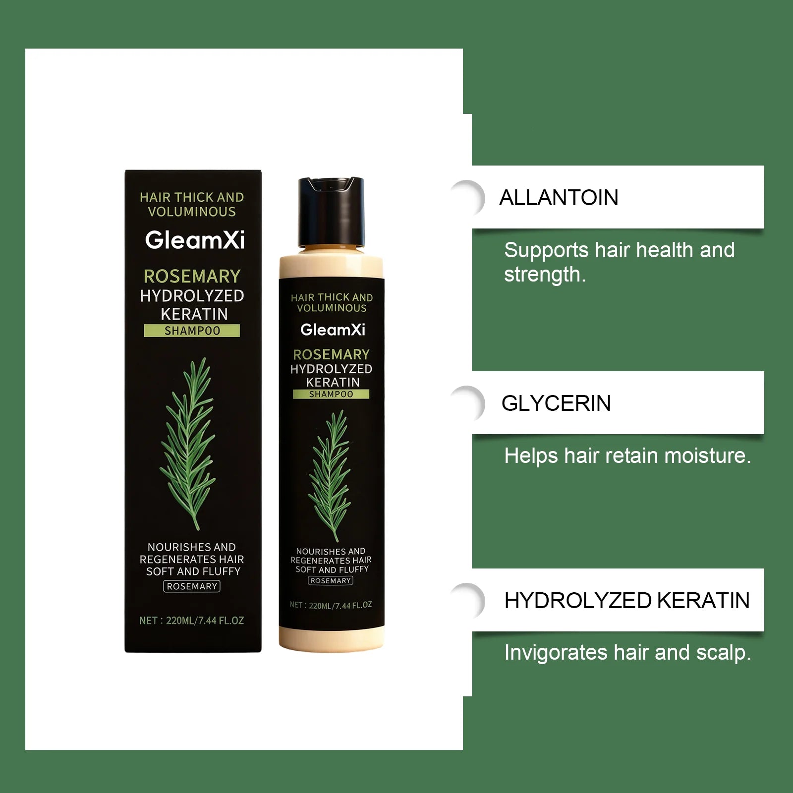 Rosemary Keratin Volumizing Hair Shampoo - 4
