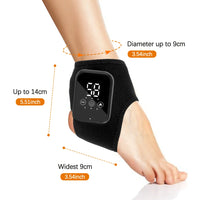 Heated Vibration Ankle Massager Brace for Pain Relief