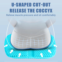 Breathable Honeycomb Gel Seat Cushion for Pain Relief