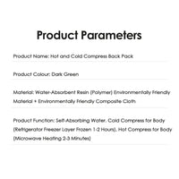 Reusable Hot and Cold Compress Wrap for Muscle Pain Relief