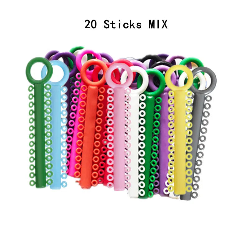 Orthodontic Elastic Ligature Ties for Dental Braces - 38