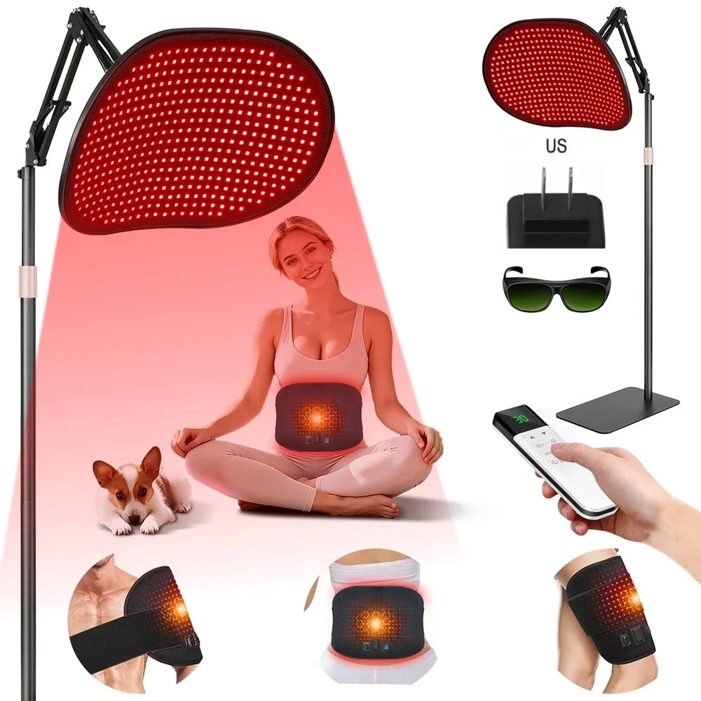 Red Light Therapy Floor Lamp for Pain Relief and Skin Care - 14