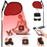 Red Light Therapy Floor Lamp for Pain Relief and Skin Care