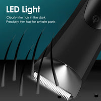 Electric Waterproof Body Hair Trimmer for Men