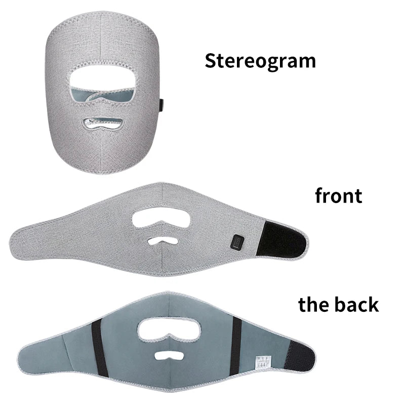 Red Light Heating Facial Massage Mask - 10