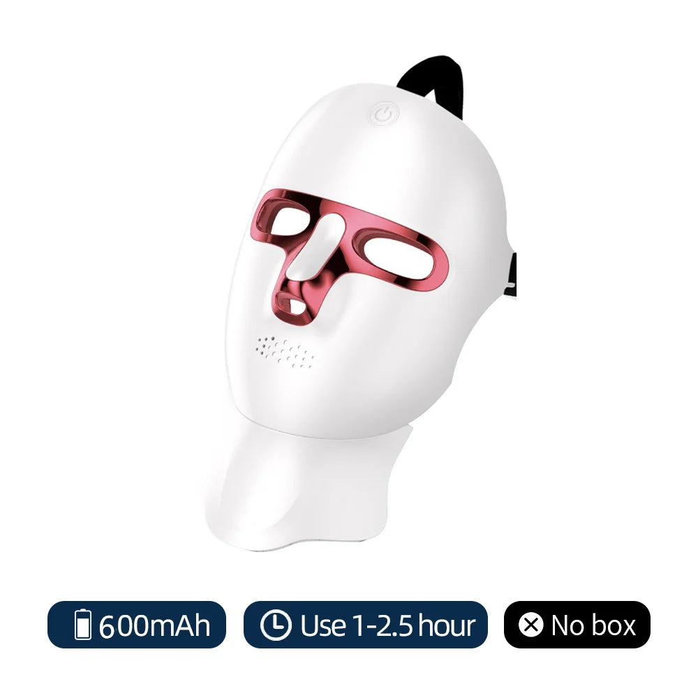 7-Color Photon LED Face and Neck Rejuvenation Mask - 52