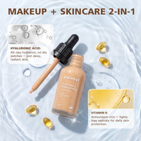 Matte Lightweight Liquid Foundation for Flawless Poreless Skin