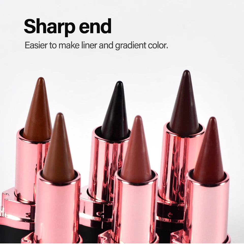 2-in-1 Waterproof Matte Lip Liner and Lipstick Crayon - 22