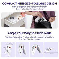 Foldable Portable Nail Dust Collector Vacuum