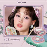 5-Color Pressed Glitter Eyeshadow Palette