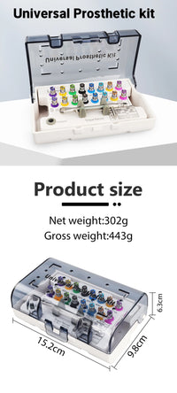Universal Dental Implant Restoration & Torque Wrench Kit
