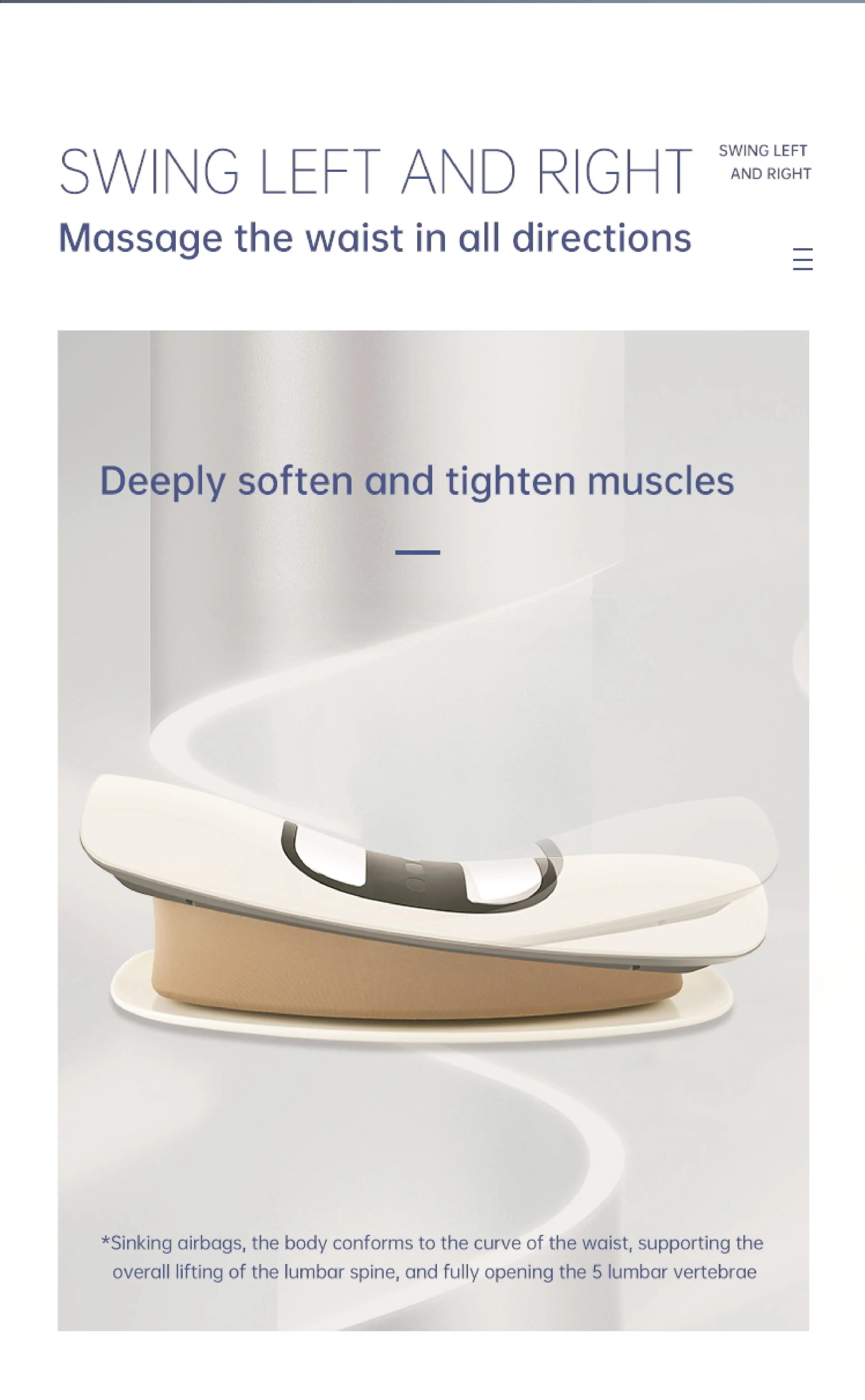Electric Lumbar Traction Device with Airbag Massage - 12
