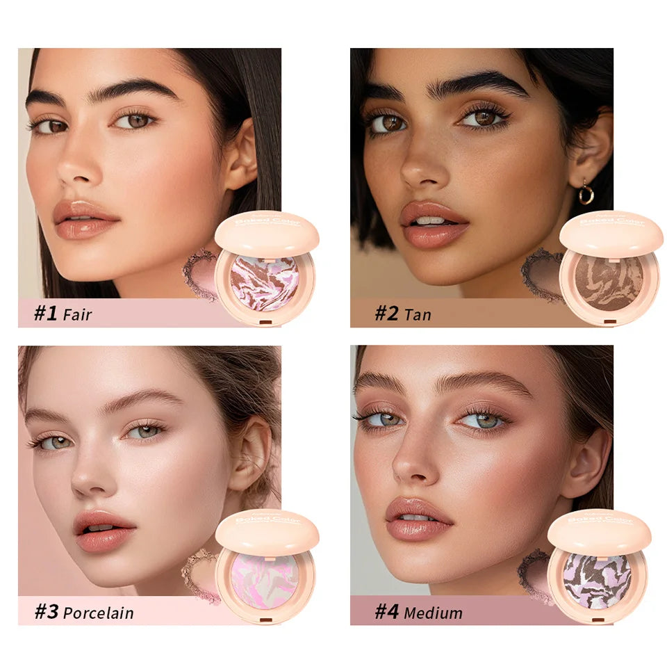 Baked Color Correcting Face Powder Foundation - 9