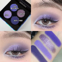 4-Color Shimmer and Glitter Eyeshadow Palette