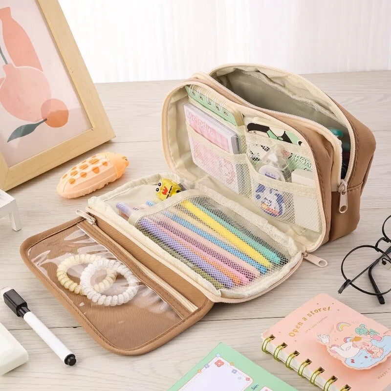 Large Capacity Multi-Layer Student Pencil Case - 14