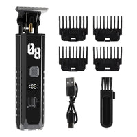 Professional Cordless Hair & Beard Trimmer with LED Display