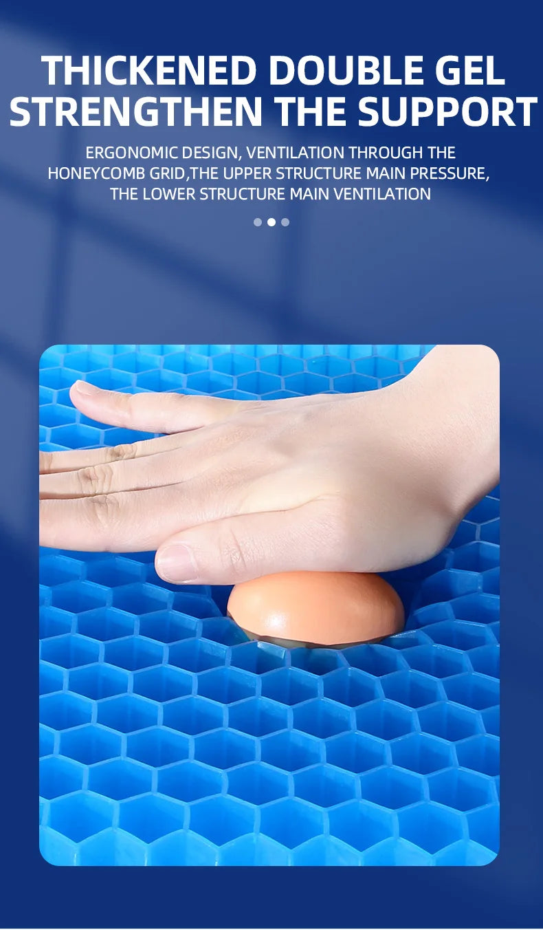 Gel Cooling Honeycomb Seat Cushion for Office and Car - 11