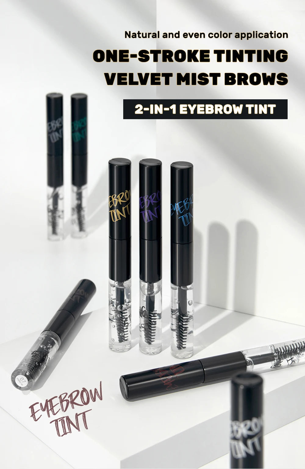 2-in-1 Waterproof Eyebrow Tint and Styling Gel - 7