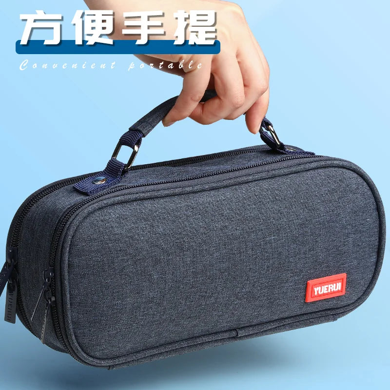 Large Capacity Triple-Layer Stationery and Organizer Pouch - 2