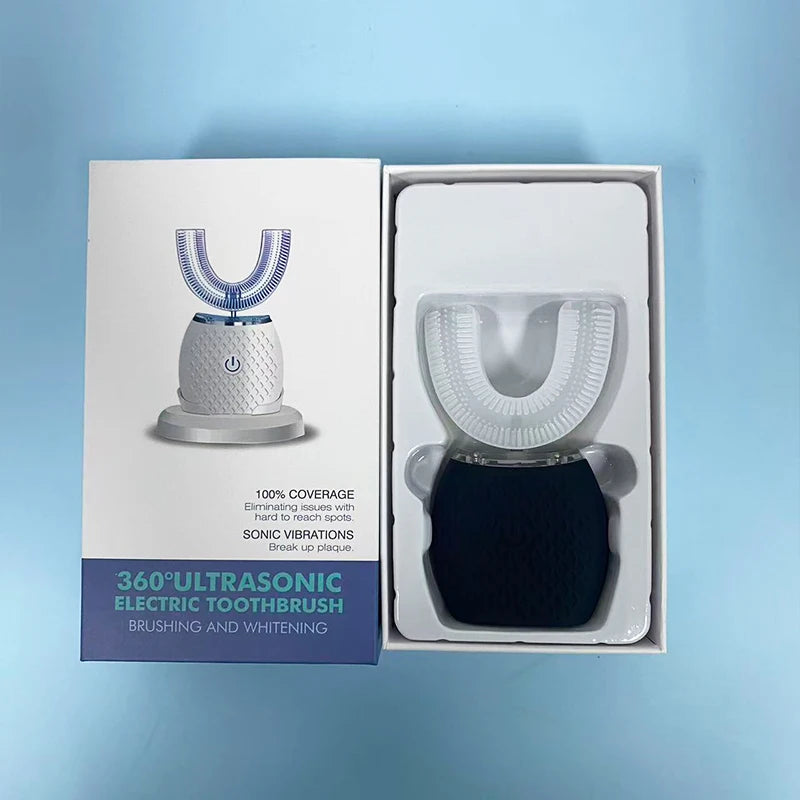 360-Degree Hands-Free U-Shaped Electric Toothbrush - 17
