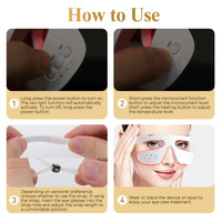 3D Red Light Therapy Eye Massager for Fatigue and Dark Circles