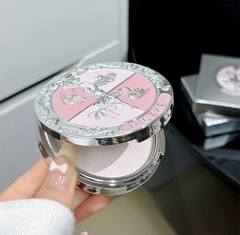 Matte Three-Color Pressed Setting Powder for Oil Control - 26