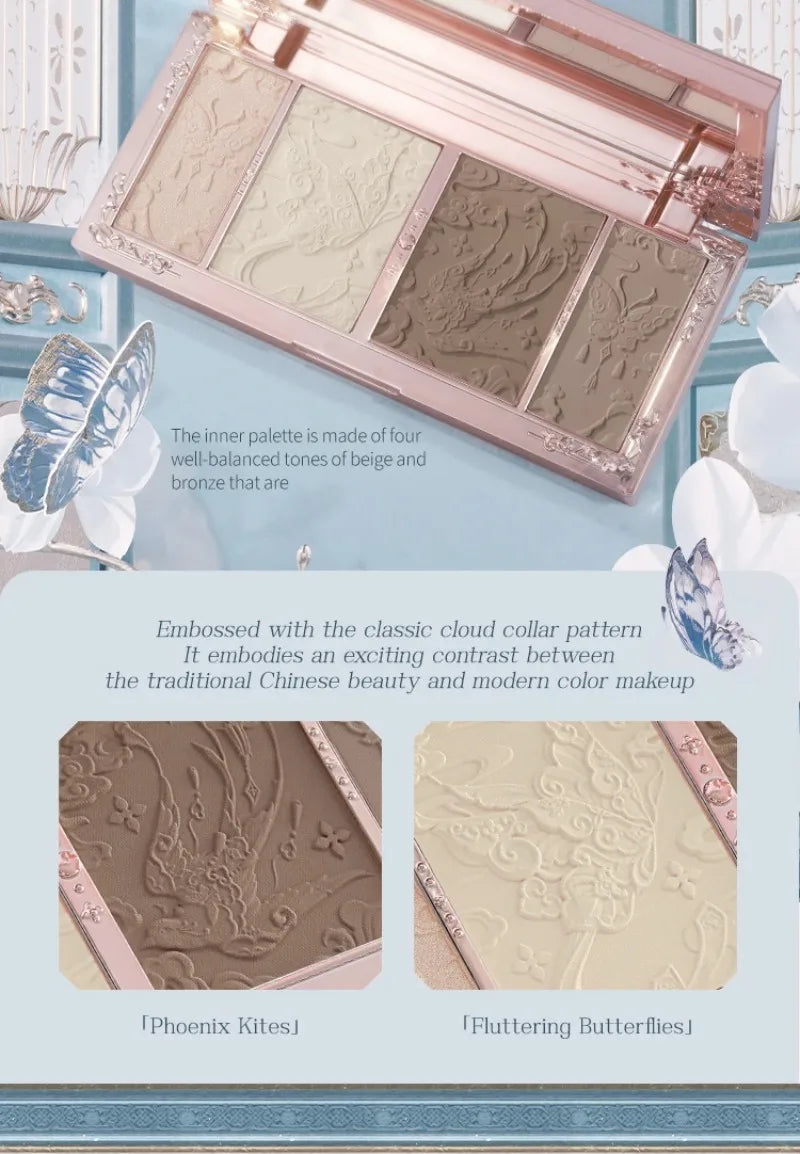 Sculpting & Highlighting Face Palette with Brush Set - 8