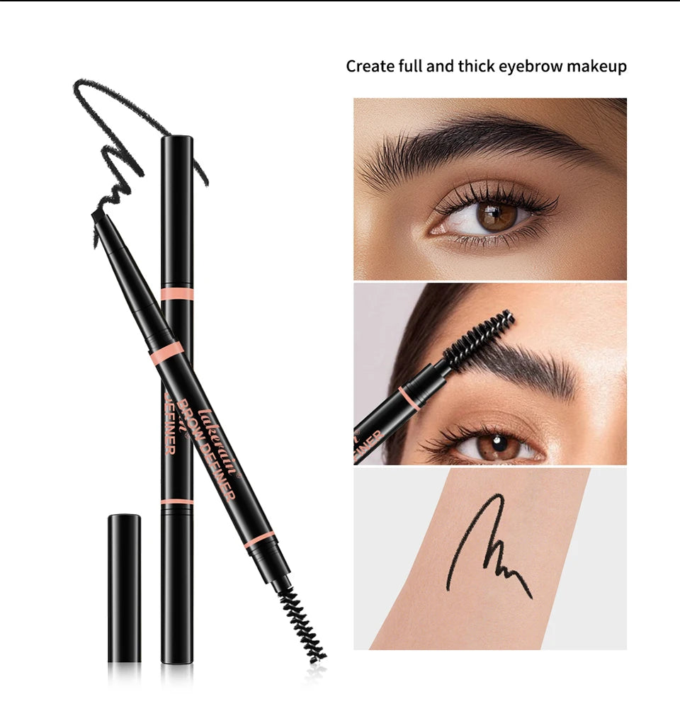 Waterproof 2-in-1 Triangle Tip Eyebrow Pencil - 12