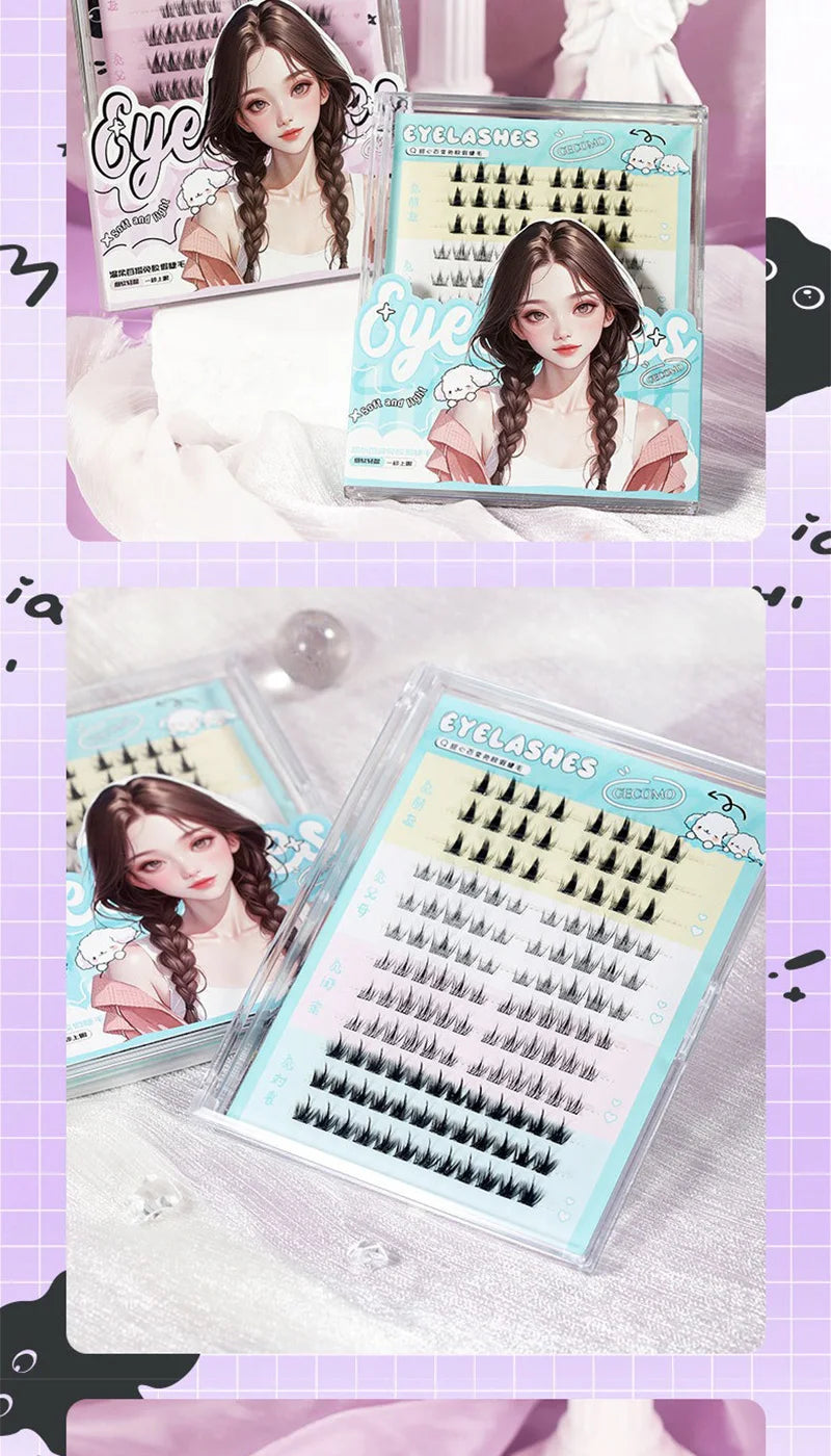 No-Glue DIY Cluster False Eyelashes Book - 17