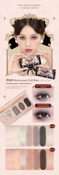 5-Color Shimmer and Glitter Eyeshadow Palette