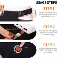 Heated Hip and Thigh Support Massage Wrap