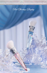 Angled Crystal Makeup Brush for Blush and Contour