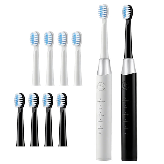 Sonic Electric Toothbrush with 5 Cleaning Modes and 4 Brush Heads