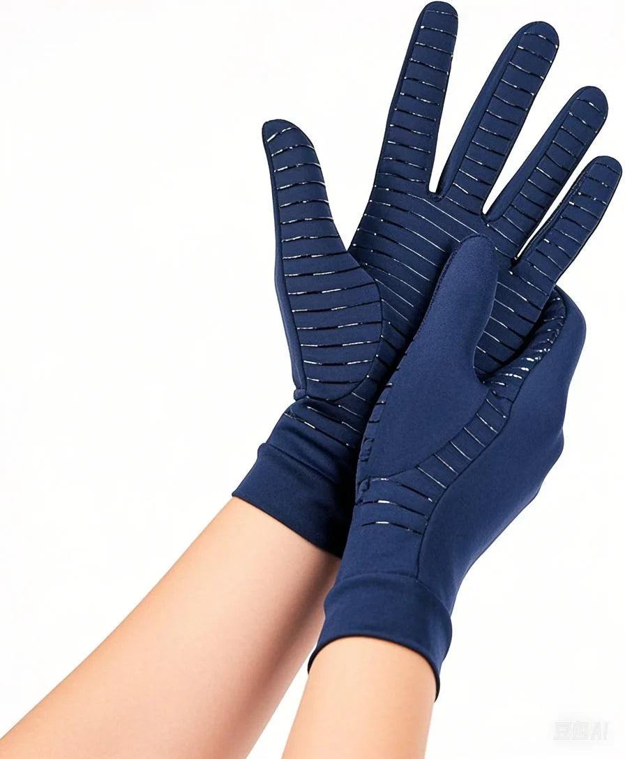 Copper Infused Compression Gloves for Hand Pain Relief - 10