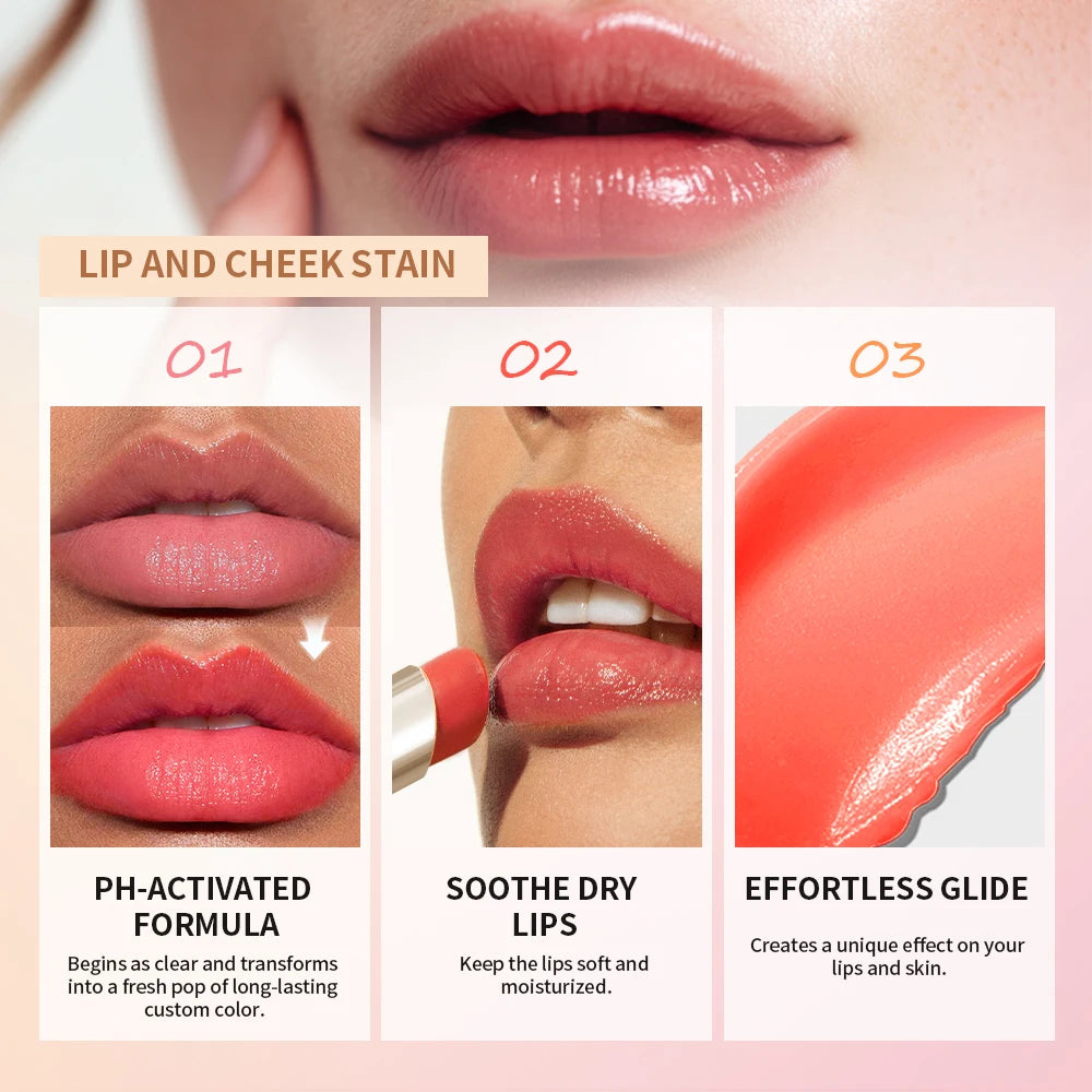 pH-Activated Color-Changing Lip and Cheek Stain - 2