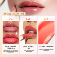 pH-Activated Color-Changing Lip and Cheek Stain