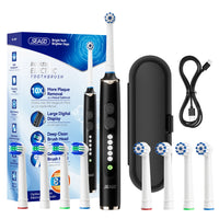 Professional Rotating Electric Toothbrush with Travel Case