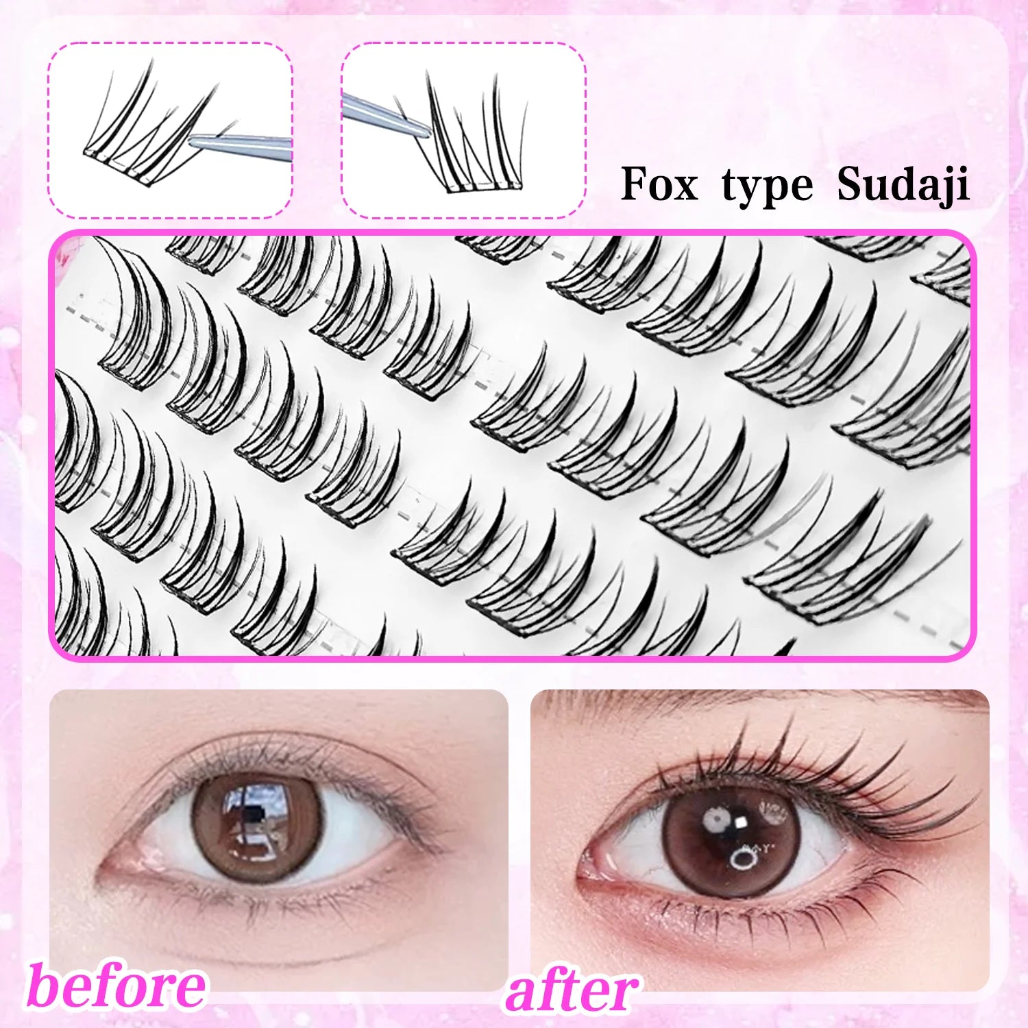Glue-Free Cluster Eyelashes for Easy Daily Application - 5