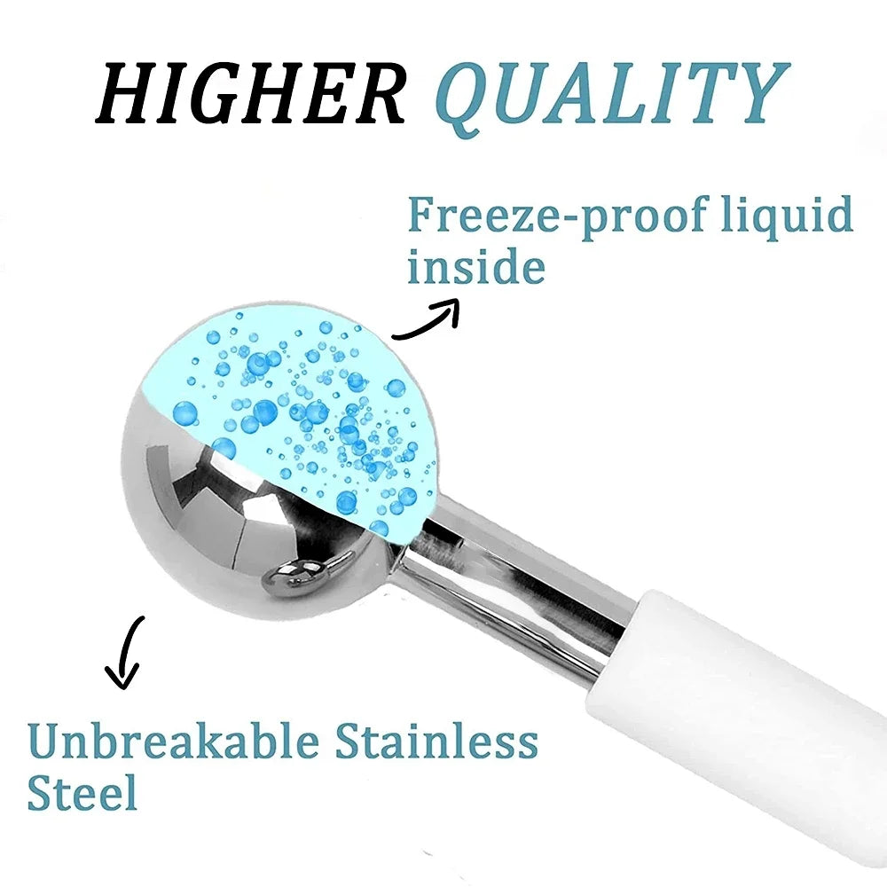 Stainless Steel Cooling Ice Globes for Facial Puffiness - 2