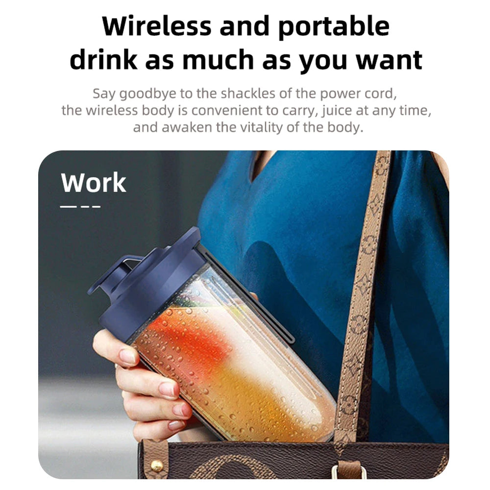Portable Rechargeable Electric Fruit Blender for Smoothies - 10