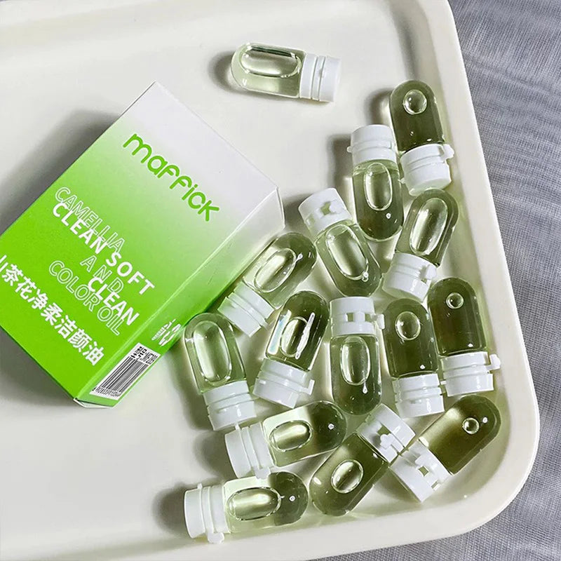 Portable Camellia Makeup Cleansing Oil Single-Use Packs - 5