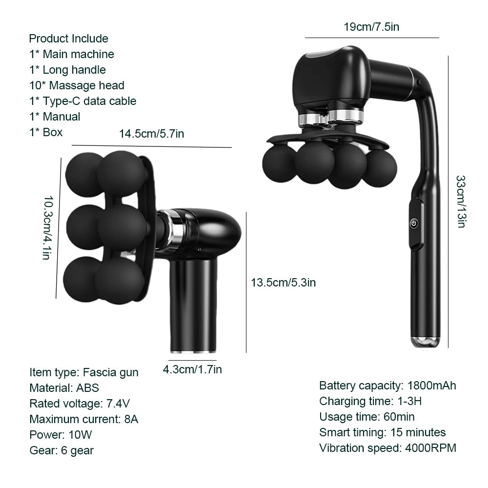 Professional Deep Tissue Percussion Body Massage Gun - 16
