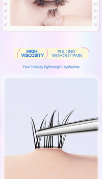 No-Glue DIY Segmented False Eyelashes
