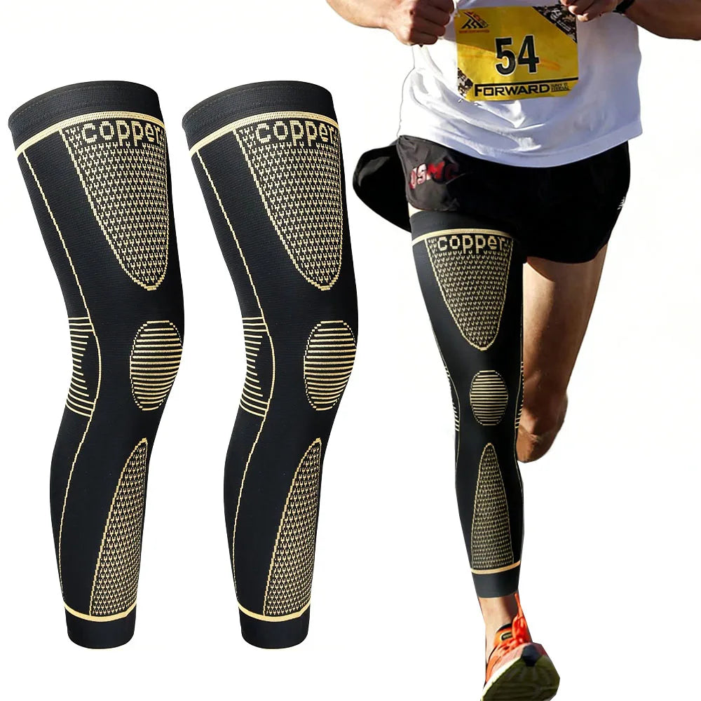 Compression Knee Support Sleeve for Sports and Pain Relief - 1