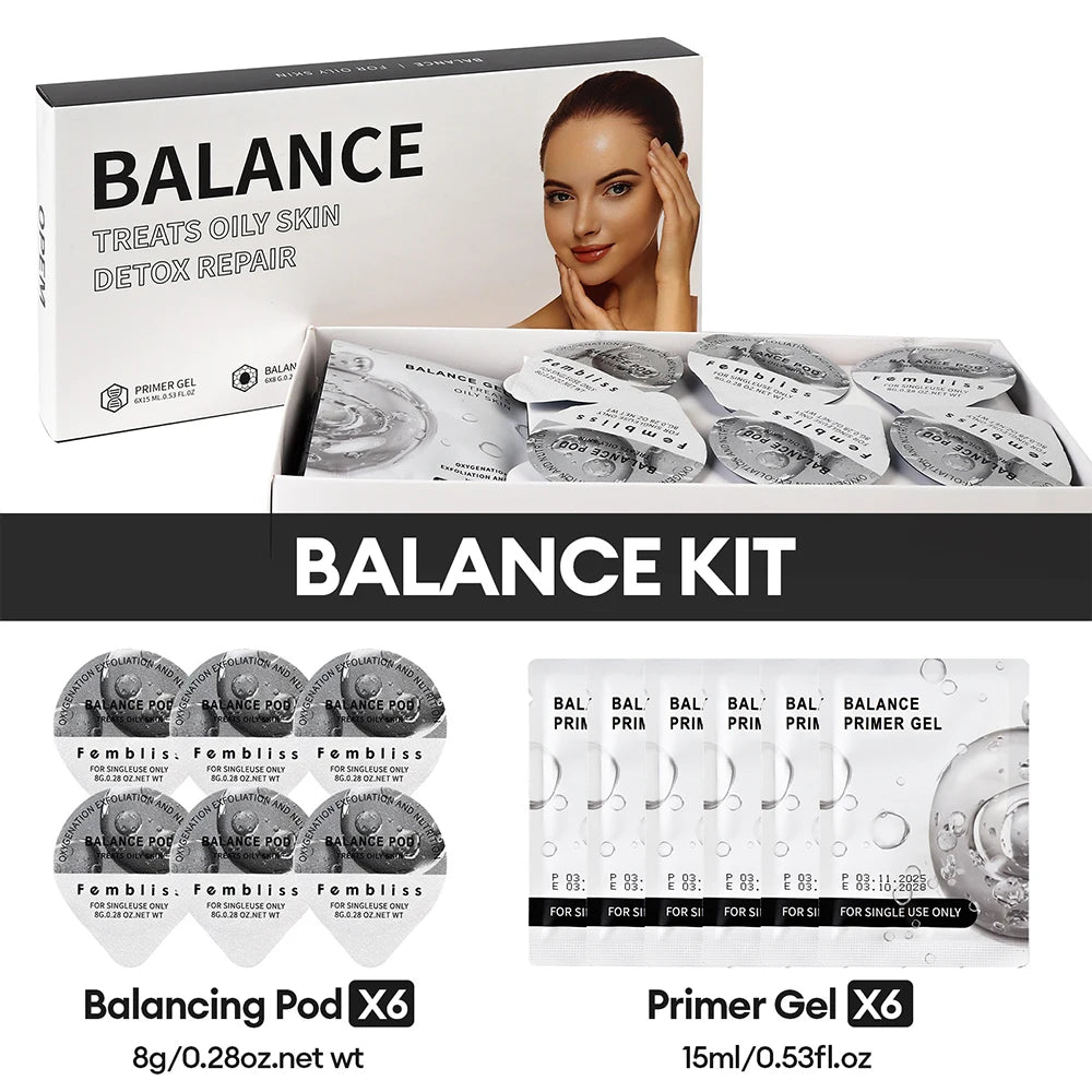 CO2 Oxygen Facial Treatment Capsule and Gel Kit - 40