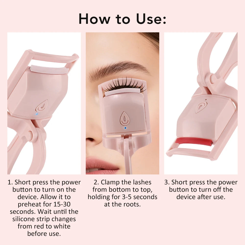 Electric Heated Eyelash Curler for Long-Lasting Natural Lashes - 12