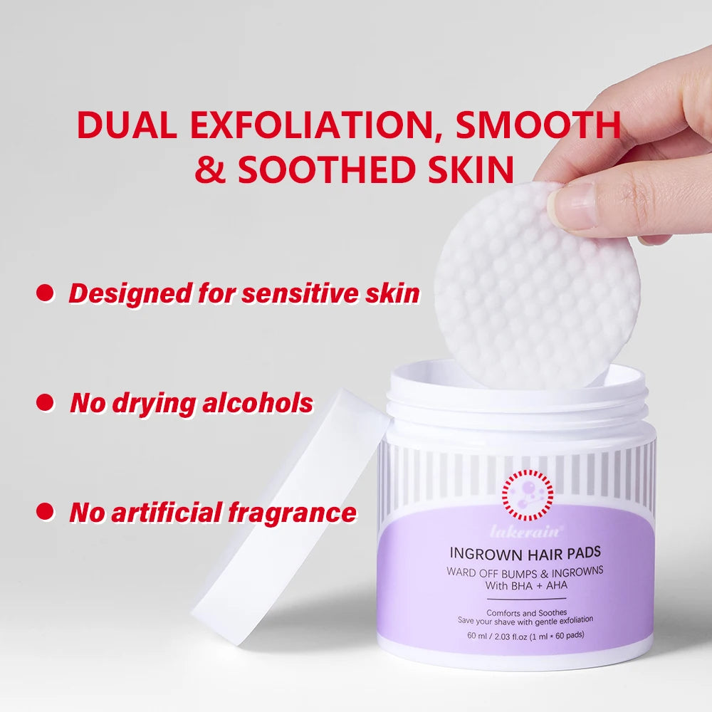 Exfoliating Ingrown Hair & Razor Bump Treatment Pads - 8