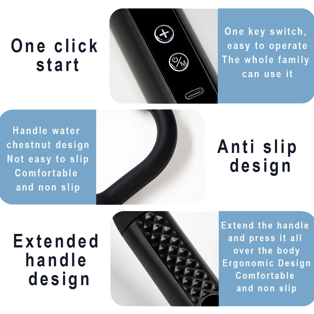 Extended Handle Back & Neck Massage Gun - 4